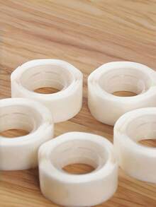 100 piezas de cinta adhesiva invisible para globos, puntos de pegamento adhesivo transparente de doble cara extraíble para decoraciones colgantes de boda, cumpleaños, fiestas y suministros - Cinta de doble cara - Ver 9