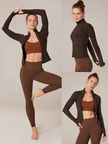 FeatherFit™ 修身功能夹克 - 巧克力棕 - 查看 8