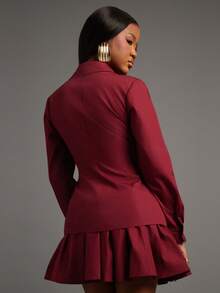 NYA SZN 铆钉棉质纽扣衬衫 - 紅色 - 查看 2