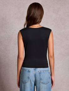 Ritzy Row 新款女士优雅性感服装，适合办公室、度假、海滩、通勤、浪漫场合、宴会、派对、生日派对、音乐会、情人节和嘉年华等场合。 - 黑色 - 查看 2