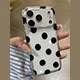 Transparent Black Polka Dots