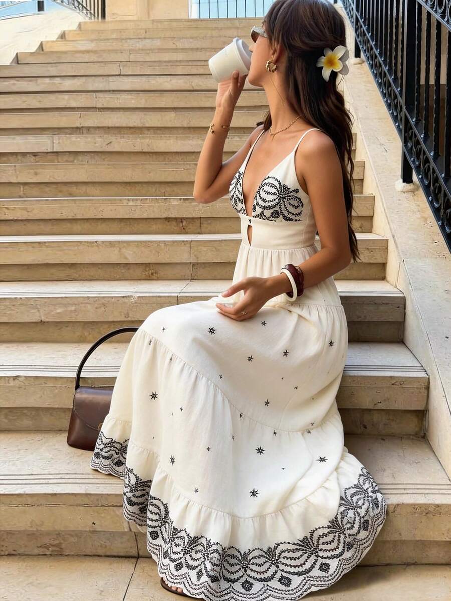 Pariaura 2026春夏女士优雅度假系列仿刺绣沙滩清凉露背吊带连衣裙波西米亚风白色连衣裙夏季优雅连衣裙长款度假连衣裙法式连衣裙巴黎风穿搭女士春季白色波西米亚风连衣裙优雅夏季连衣裙波西米亚奶油色连衣裙长款奶油色连衣裙优雅刺绣连衣裙女士长款连衣裙刺绣吊带裙女士精美连衣裙女士度假连衣裙女士夏季连衣裙女士波西米亚风穿搭女士连衣裙波西米亚风女士连衣裙女士夏季连衣裙女士度假连衣裙波西米亚风长款连衣裙刺绣夏季连衣裙白色吊带裙度假装女士度假连衣裙女士夏季穿搭女士奢华连衣裙女士夏季连衣裙 - 杏色 - 查看 1