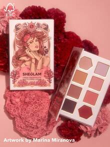 SHEGLAM Paleta De Sombras De Ojos Caring Cancer De 8 Colores, Metalizadas, Brillantes, Mate, Rosa, Morado Oscuro, De Alta PigmentacióN, De Larga DuracióN, Combinables, Sombras De Ojos Profesionales, , Navidad, Invierno, Rosa, MarróN Brillos Marca Belleza Maquillaje Maquullaje CosméTica Para Mujeres NiñAs Perfecto Para Invierno Primavera Ideal Para Y2K Elegante Moda Adecuado Para CumpleañOs San ValentíN Regalo Fiesta Listo Mejor Color - CARING CANCER - Ver 2