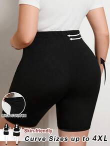 Comfylo 大码女式休闲黑色高弹力收腹紧身短裤，提臀塑形曲线打底裤，秋冬大码高腰弹力中长裤，大码骑行短裤，弹力骑行短裤，女士瑜伽短裤，大码短裤，高腰弹力短裤，机场服装，家居服黑色短裤，女士慢跑裤，音乐节服装，休闲度假服装，音乐节服装，乡村音乐节服装，休闲度假服装，实用口袋，女士夏季服装，女士沙滩装，夏季度假服装，度假服装，孕妇骑行短裤，塑形短裤，女士弹力短裤，高腰短裤，黑色氨纶短裤，亲肤短裤，女士收腹短裤，女士高腰短裤，女士夏季跑步短裤，大码女式短裤，大码女士紧身短裤，女士高弹力短裤 - 黑色 - 查看 8