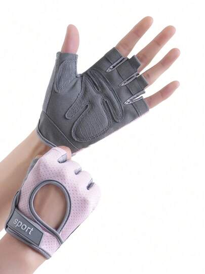 A Pair Of Spring Cycling Half-Finger Gloves Outdoor Sports Play Mountaineering Fitness Non-Slip Handguard Men's And Women's Gloves