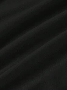 SHEIN MOD Áo cổ yếm khoét rỗng với dây đeo nơ - màu đen - Xem 6