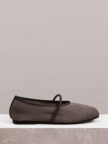 Styleloop 女士鞋履 假日风编织鞋 面条带女士平底鞋 假日风穿搭 波西米亚风穿搭 美式复古风 波西米亚风 西部风 音乐节穿搭 派对穿搭 平底女鞋 - 淺灰色 - 查看 7