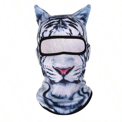 1pc Cat Ski Balaclava Face Mask With Ears.