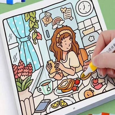 MINKOJA Sách tranh về các nàng công chúa hoạt hình, động vật và thế giới dưới nước, tranh vẽ hoạt hình dễ thương về bé gái, bìa mềm, giấy bền, quà tặng ngày thiếu nhi, Lễ Tạ ơn, Ngày Cá tháng Tư, sinh nhật và Giáng sinh.