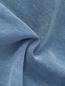 Quần jeans ống đứng thoải mái phong cách vintage Y2K cho bé trai tuổi teen, dễ phối đồ, cạp chun co giãn có dây rút, thiết kế thoải mái, thích hợp mặc hàng ngày và mùa hè xuân. - Rửa trung bình - Xem 5
