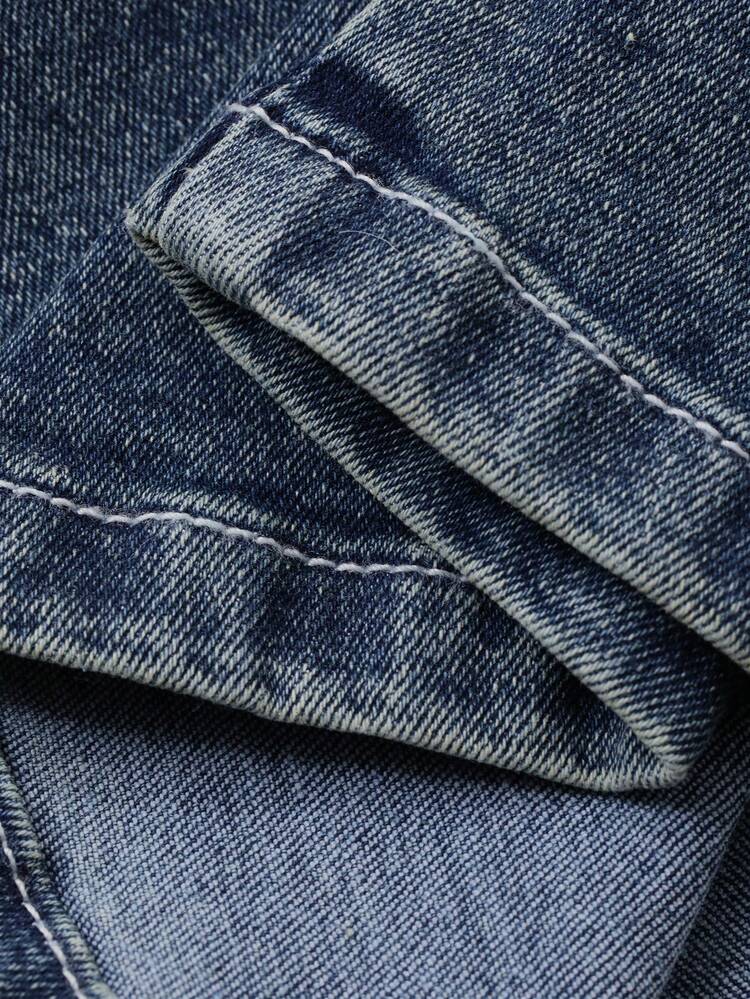 Women's Backpocket Wing Embroidery Slim Flare Jeans, Casual & Sexy