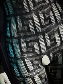 SpicyHot 女士性感内衣连体裤，黑色薄纱长袖高弹力网纱提花透视派对连衣裙 - 黑色 - 查看 7