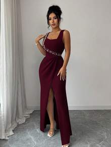 Women Midi Dresses - 波爾多 - 查看 4