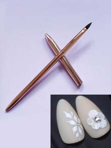 1 Bút vẽ móng nghệ thuật acrylic, bút khắc gel UV, bút vẽ bột lỏng 3D, bút tạo hình, dụng cụ làm móng nghệ thuật - Vàng - Xem 5