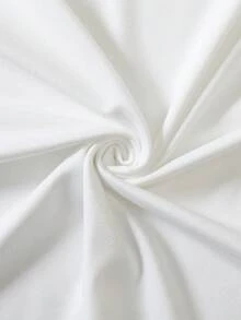 Camiseta de mujer de manga corta con cuello redondo y diseño lindo de corazones y graffiti - Blanco - Ver 3