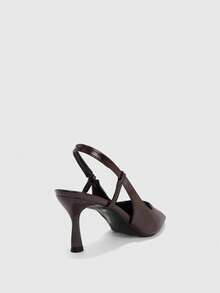 CUCCOO BIZCHIC Women Shoes Pointed Heels Commuter Simple Versatile - Black coffee - View 5