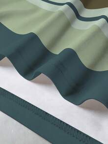 Chillumni 男女皆宜的休闲复古美式条纹“U”字印花背心 - 彩色 - 查看 3