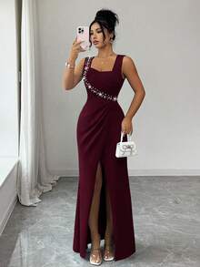 Women Midi Dresses - 波爾多 - 查看 6