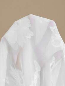 Aveloria Rosie 法式设计奢华优雅烧花吊带系腰喇叭裙 - 白色 - 查看 3