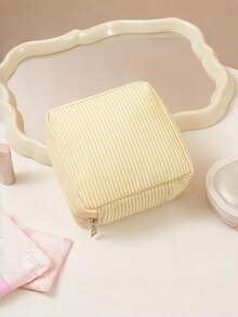 1pc Storage Bag With Thick Sanitary Pads, Hygiene Cotton Storage Bag, Sanitary Pad Pack For Menstruation. - Multicolor - View 2