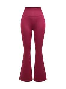 Activina Pantalones de chándal de cintura alta y pierna acampanada de unicolor para mujer - Multicolor - Ver 5