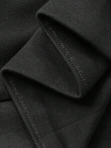 REIGN AVE Elastic Fitted Side Pocket Flared Leg Ankle Length Pants, Black, All Season - Black - View 3