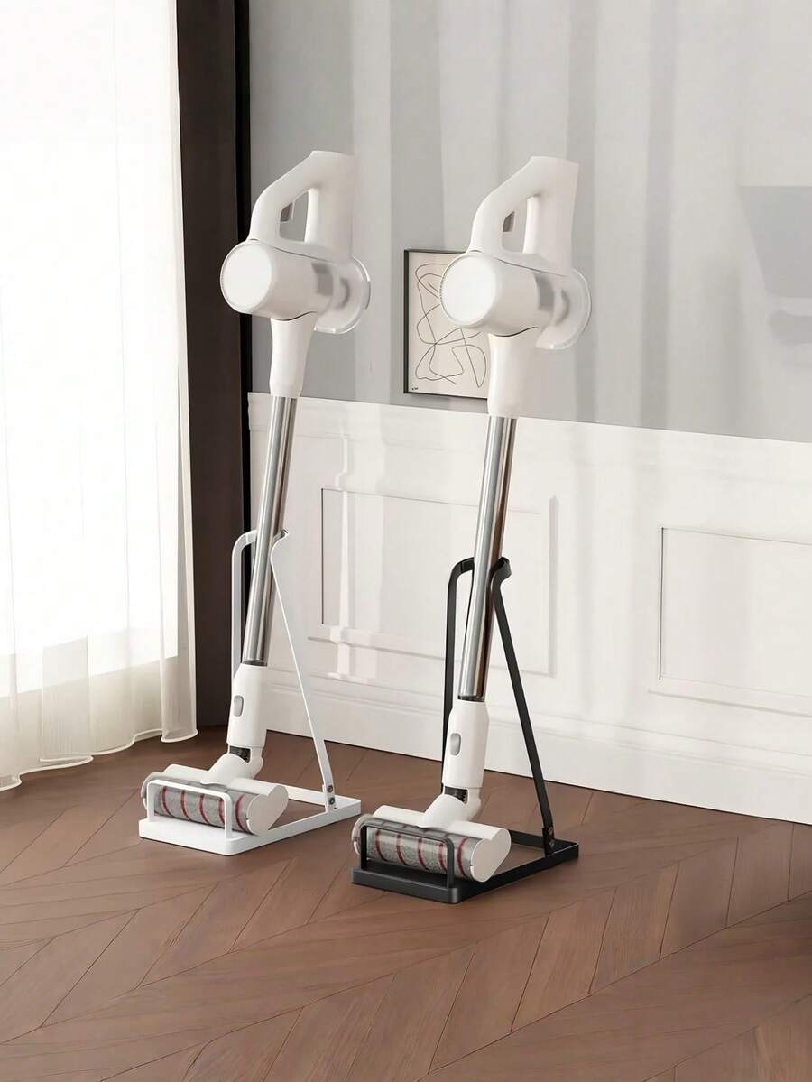 Giá đỡ chổi lau nhà cầm tay độc lập này cũng có thể chứa được bồn cầu và máy hút bụi. Thiết kế dạng kệ mở giúp nó phù hợp với nhiều không gian khác nhau, bao gồm nhà ở, văn phòng và nhà bếp. - Nhiều màu - Xem 1