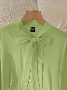 GlowEve Camisas elegantes y de oficina para otoño para damas - Verde - Ver 6