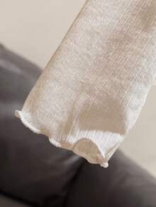 Resyla Lace Trim Camisole Dress Cover Up, Long Sleeve Knit Shrug Tops For Women, Summer Sun Protection - Beige - View 7