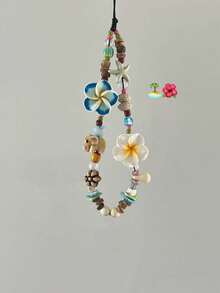 Ins Style Island Sweetheart Phone Lanyard, Camera Strap Beaded Pendant, Random Color Beads - Multicolor - View 1