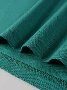 Calvornis Kemeja Polo Pria Kasual dengan Saku Warna Kontras, Formal, dan untuk Acara Khusus - Hijau - View 5