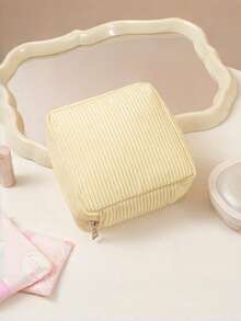 1pc Storage Bag With Thick Sanitary Pads, Hygiene Cotton Storage Bag, Sanitary Pad Pack For Menstruation. - Multicolor - View 12