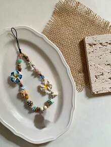 Ins Style Island Sweetheart Phone Lanyard, Camera Strap Beaded Pendant, Random Color Beads - Multicolor - View 2