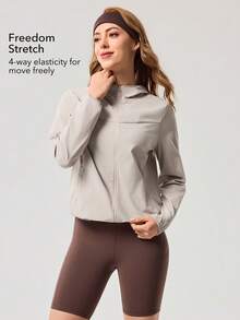 OutZeal Women Outdoor Pants Running Gym Water-Resistant Lightweight Packable Tops - Khaki - View 3