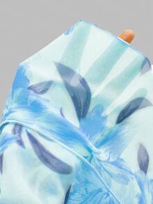 Qadelle 女士编织优雅时尚的夏季长裙 - 藍色 - 查看 4