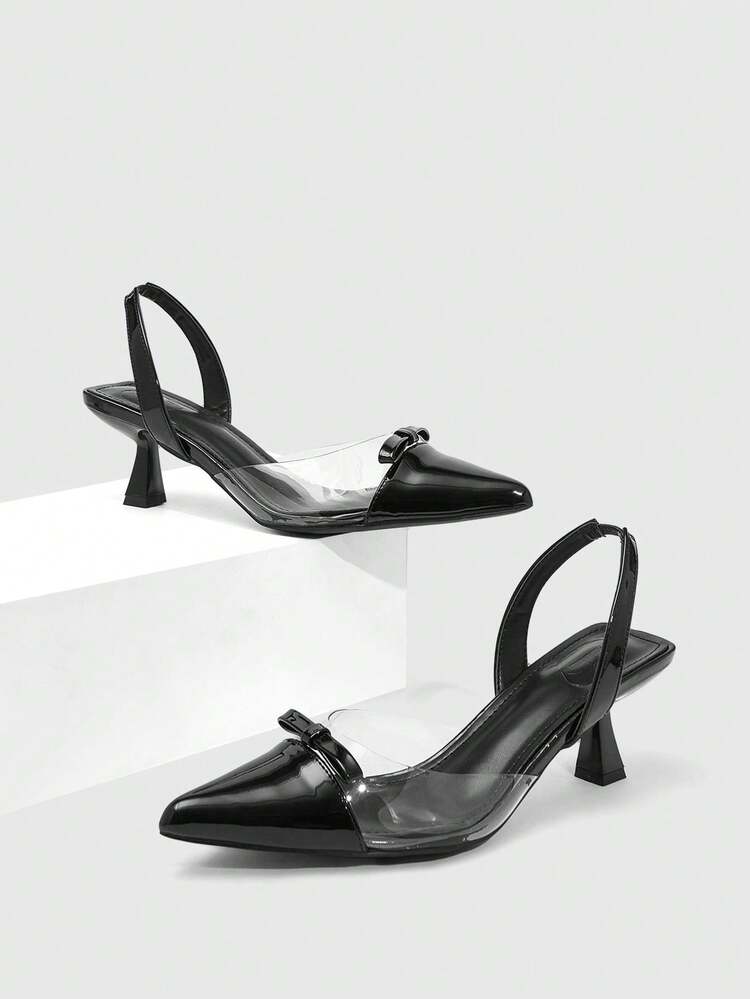 CUCCOO SZL Fashionable Sexy Jelly Strap Bowknot High Heel Sandals Spring Shoes
