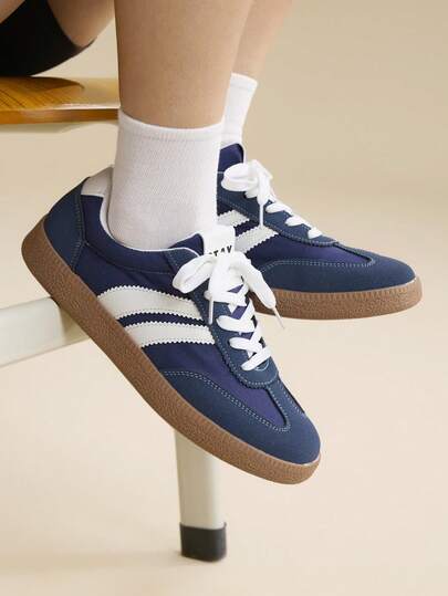 CUCCOO EASI Retro Lande Training Shoes For Women, New Versatile Shoes For Students, Casual Board Shoes, Sports Little White Shoes, Versatile Commuting Casual Vacation Shoes