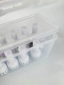 1 Stück großer stapelbarer klarer PP Nagellack Organizer Box, Mehrzweck Aufbewahrung für Kosmetik, Make-up Pinsel, Nagelwerkzeuge, Schönheitsaccessoires, Salon Qualität Schminktisch, Reise und Zuhause Organisation, Raumdekoration, Reiseessentiell - Transparent - Übersicht 6