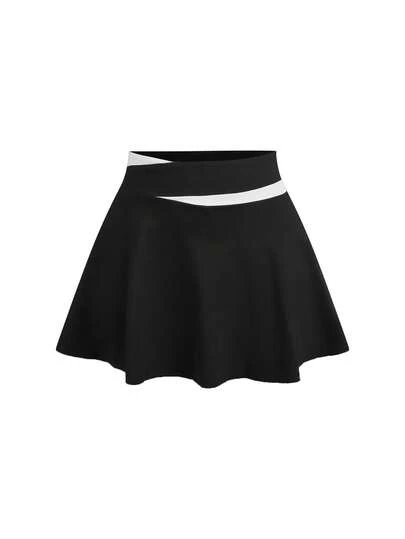 Cheerettes 女士休闲百搭撞色裙裤，适合约会和户外活动