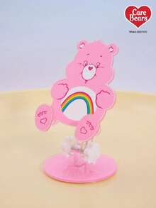 Care Bear X Joivida 1 Piece Bears Cartoon Acrylic Phone Stand, Adjustable Desktop Holder With Rainbow Pattern, Universal For Smartphones/Tablets, Cute Desk Accessory For Home/Office - Pink - View 5