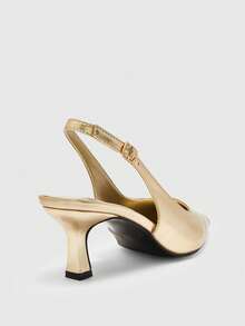 CUCCOO BIZCHIC Women's Elegant Sexy Gold Pointed Toe High Heel Pumps For Christmas Spring Shoes - Gold - View 10
