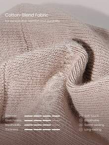 GLOWMODE 2双装发光缓震无缝防滑袜，适合普拉提、芭蕾、瑜伽、日常运动穿着 - 卡其色 - 查看 6