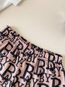 Playful Pals Bộ áo polo và quần short thường ngày in hình lá cây đồng quê mùa hè dành cho bé trai. - màu nâu - Xem 8