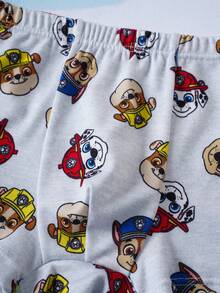 SHEIN | PAW Patrol 4 chiếc quần boxer cho bé trai, màu xám, xanh dương, đỏ, vàng với hình ảnh chú cún con dễ thương. - Nhiều màu - Xem 9