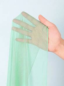 Solid Color Mesh Swim Basics Skirt For Beach And Resort, Ideal For Summer Beach Vacations. XUQA - Mint Green - View 6