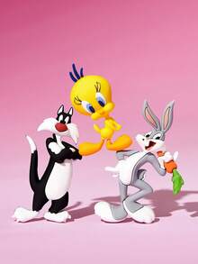 LOONEY TUNES X SHEIN 1 chiếc / 3 chiếc nam châm dán tủ lạnh hình động vật ngộ nghĩnh, vật trang trí tuyệt vời cho tủ lạnh. - Nhiều màu - Xem 2