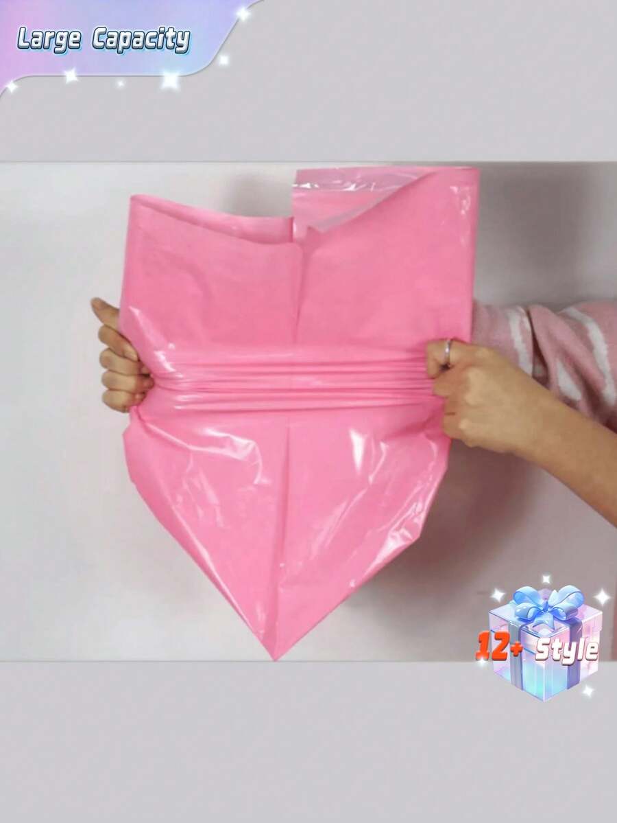 100 túi vận chuyển màu trơn, túi đóng gói đa năng đơn giản dùng cho trường học, văn phòng, vận chuyển và gửi thư, túi chuyển phát nhanh cỡ lớn dày dặn, túi gửi thư chống thấm nước, túi đóng gói tự dính, túi đóng gói có thể niêm phong, túi lưu trữ hậu cần, phong bì vận chuyển quần áo, quà sinh nhật, quà cô dâu, quà cưới. - Hồng - Xem 1