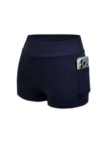 Cheerettes Vestido deportivo de mujer con espalda de tirantes de contraste y shorts - Azul - Ver 5
