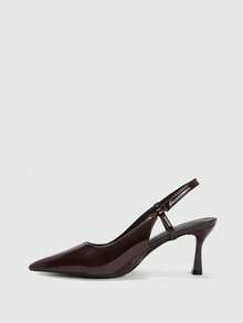 CUCCOO BIZCHIC Women Shoes Pointed Heels Commuter Simple Versatile - Black coffee - View 3