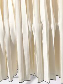 SHEIN Franclia 女士优雅荷叶边下摆系带吊带连衣裙，夏季 - 杏色 - 查看 3